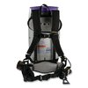 Proteam Super Coach Pro 10 Backpack Vacuum with Xover Fixed-Length Two-Piece Wand, 10 qt Tank, Gray/Purple 107304